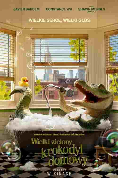  Wielki zielony krokodyl domowy 